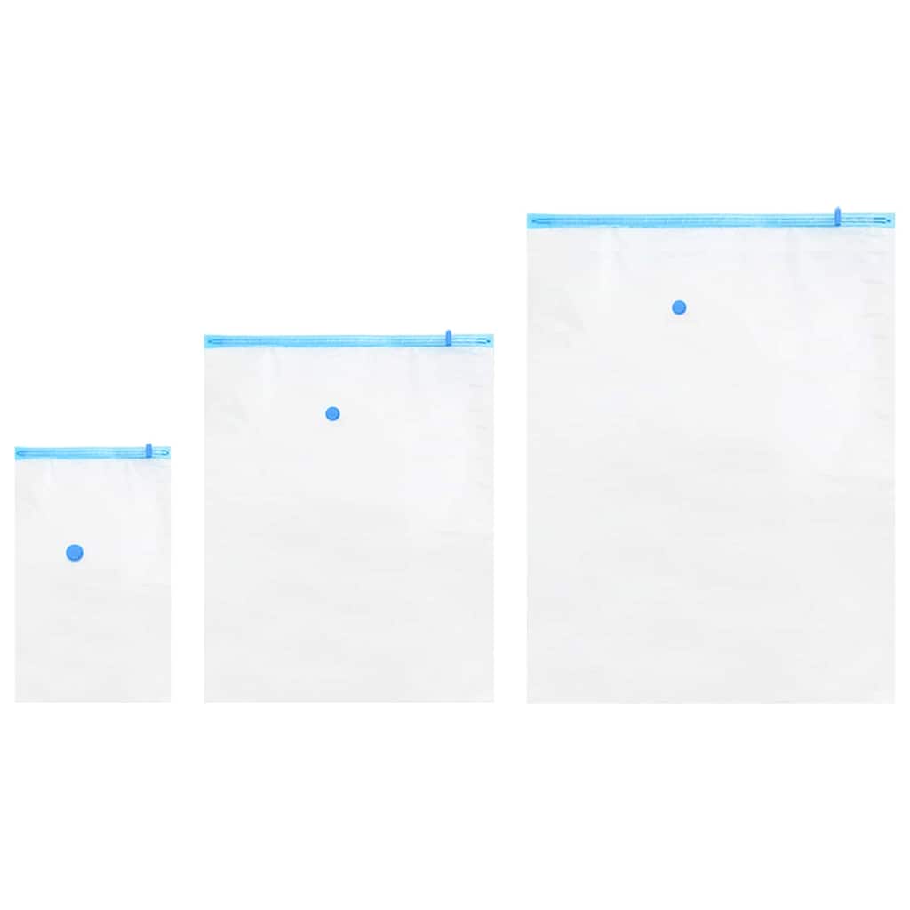 Vidaxx Aufbewahrungsbeutel 10 Stück transparent und blau 130 x 100 cm