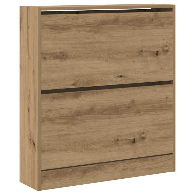 Vidaxx Schuhschrank Räuchereiche 80 x 21 x 87,5 cm verarbeitetes Holz