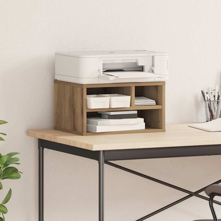 Vidaxxl Druckerständer Artisan Oak 40 x 32 x 22,5 cm Holzwerkstoff