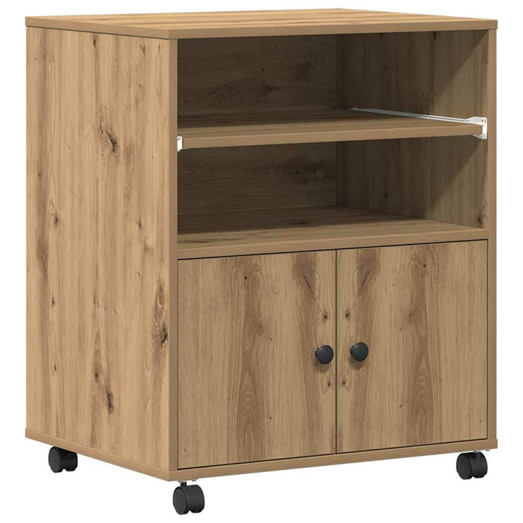 Vidaxxl Druckerständer Artisan Oak 60 x 48 x 74 cm Holzwerkstoff