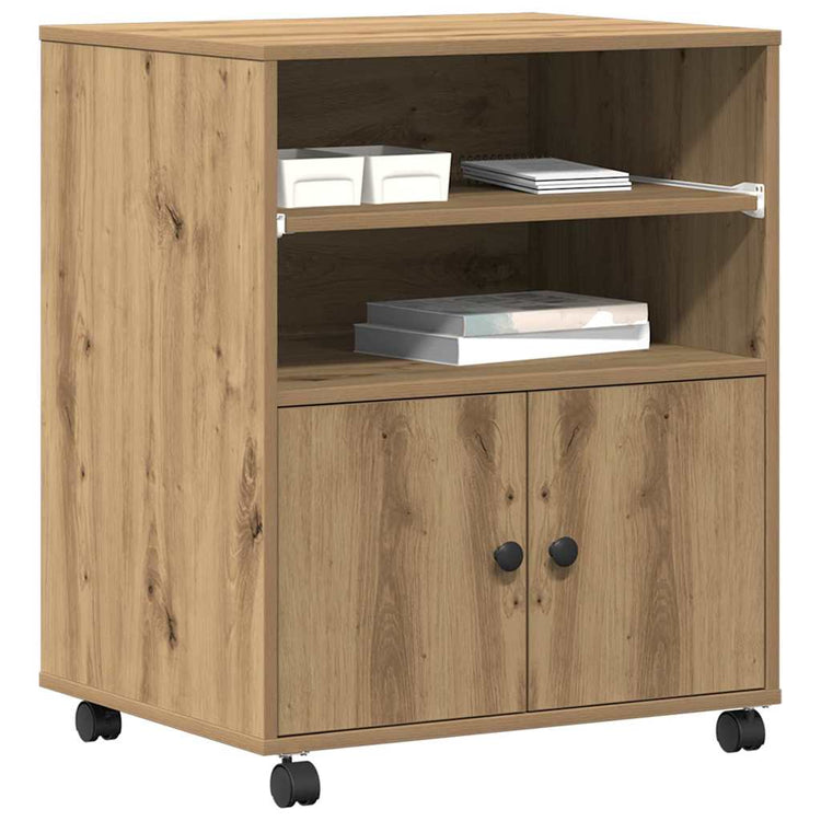 Vidaxxl Druckerständer Artisan Oak 60 x 48 x 74 cm Holzwerkstoff