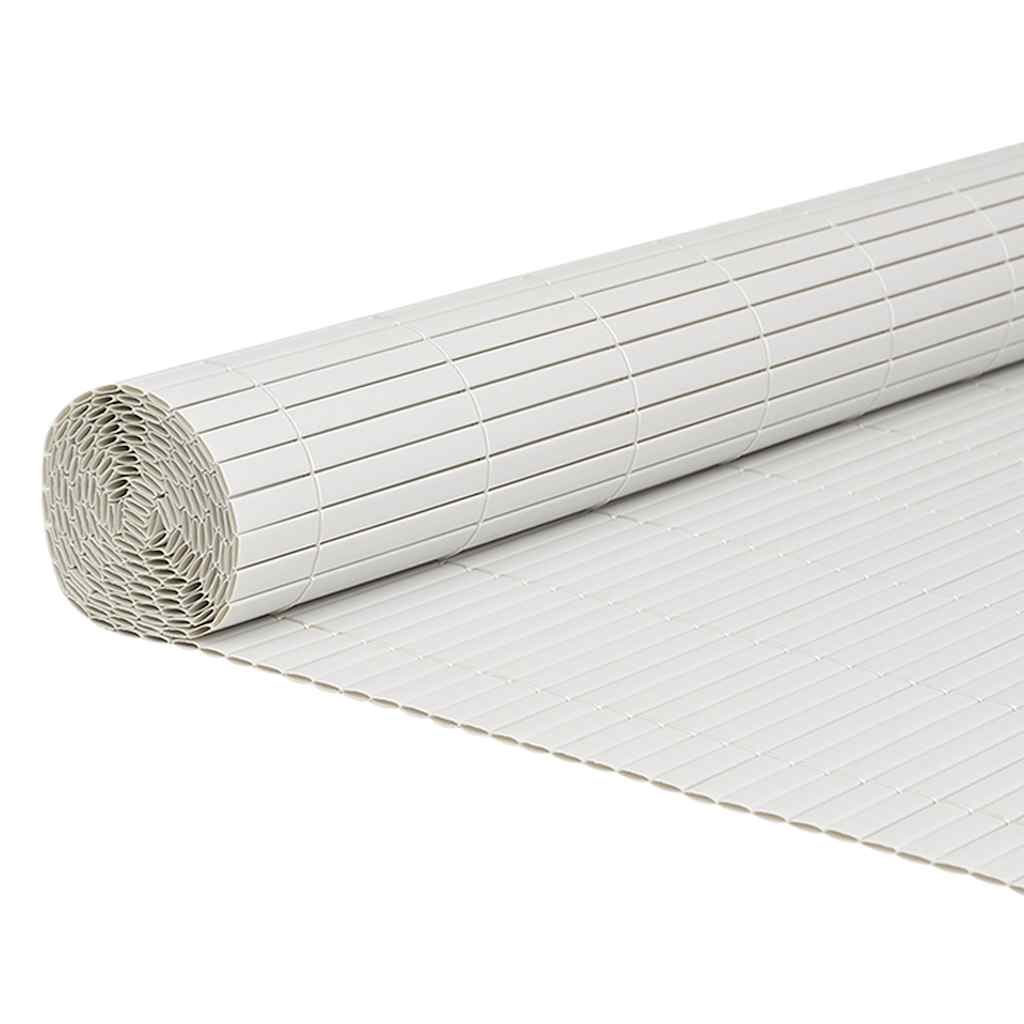 Vidaxx Gartenzaun doppelseitig weiß 1,8x3 m PVC