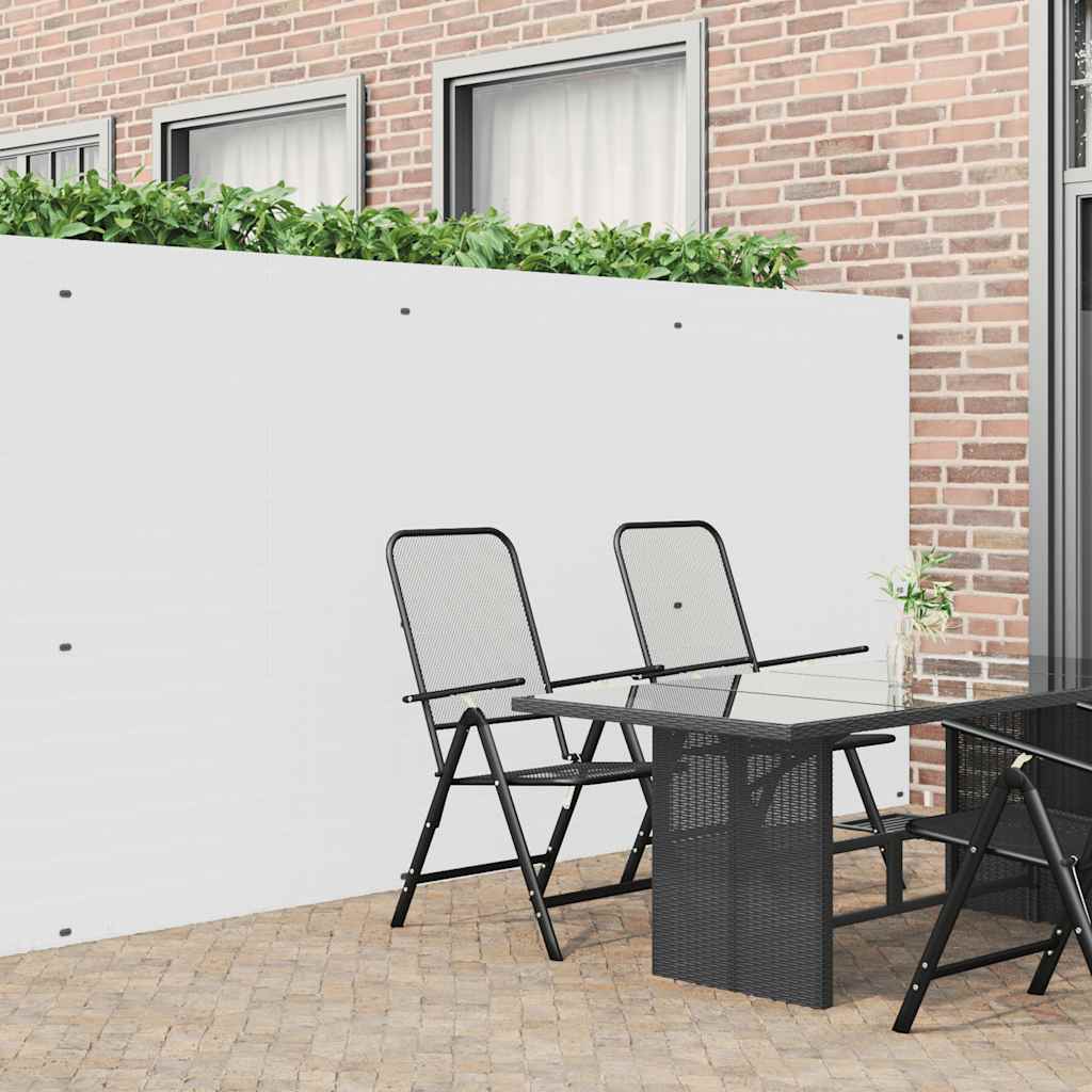 Vidaxx Gartenzaun doppelseitig weiß 1,8x3 m PVC