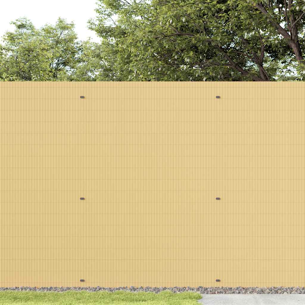 Vidaxx Gartenzaun doppelseitig gelb 1,8x3 m PVC