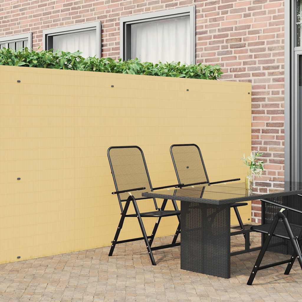 Vidaxx Gartenzaun doppelseitig gelb 1,8x3 m PVC