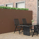 Vidaxx Gartenzaun doppelseitig braun 1,8x3 m PVC