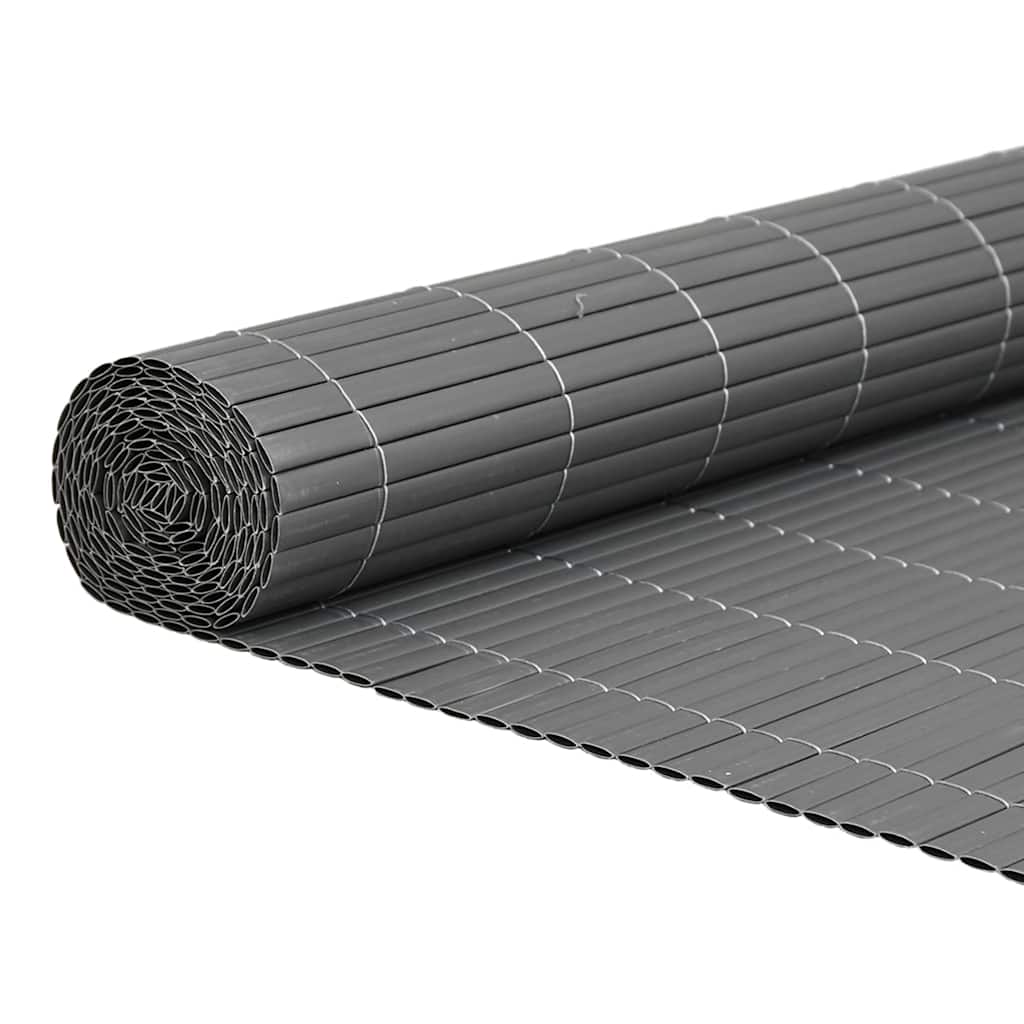 Vidaxx Gartenzaun doppelseitig grau 1,8x3 m PVC