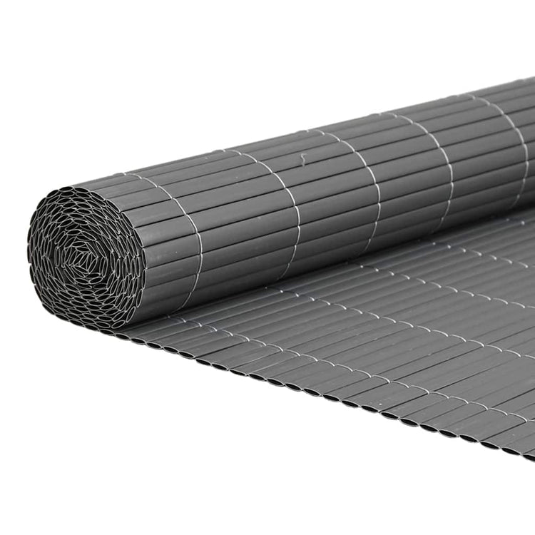 Vidaxx Gartenzaun doppelseitig grau 1,8x3 m PVC