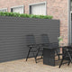 Vidaxx Gartenzaun doppelseitig grau 1,8x3 m PVC