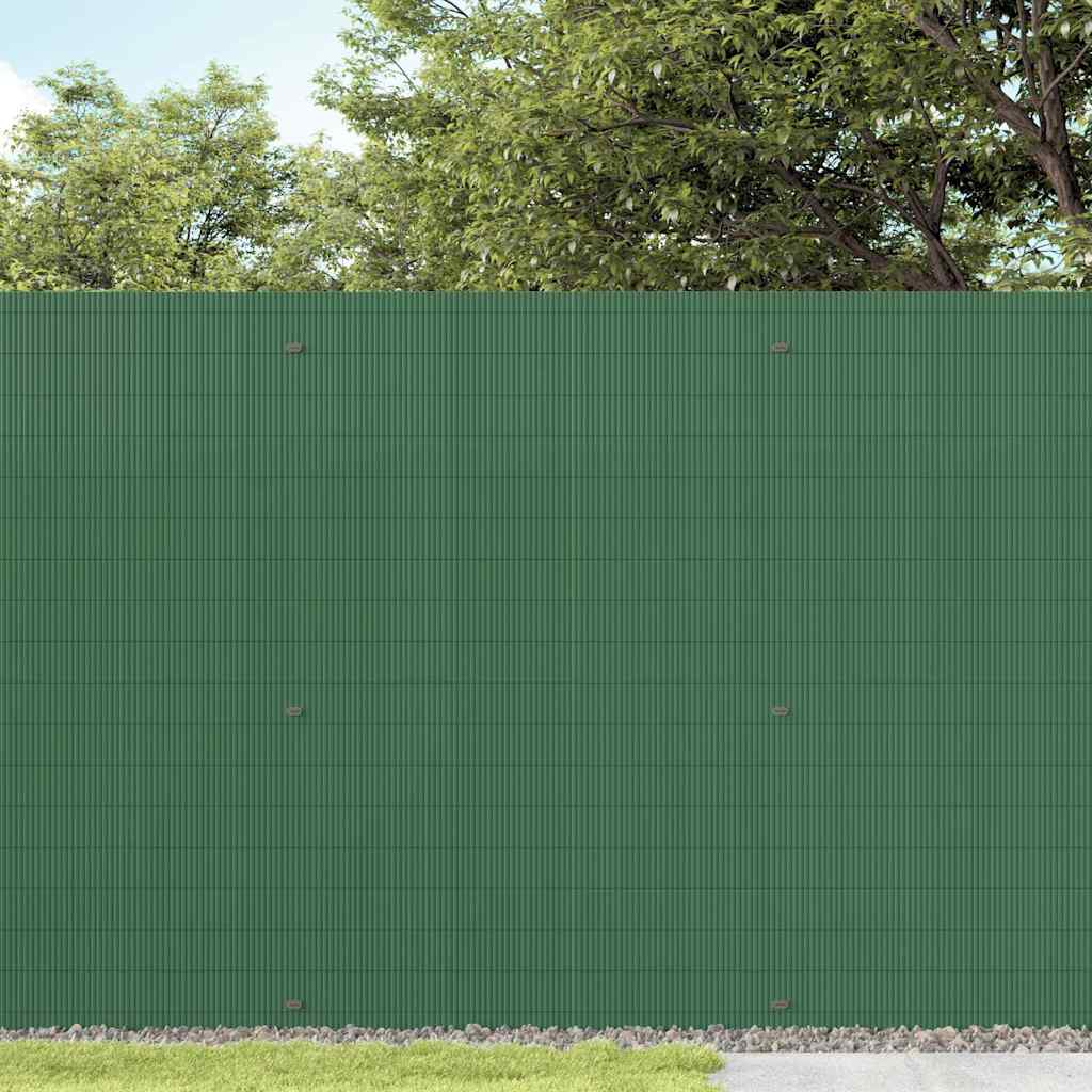 Vidaxx Gartenzaun doppelseitig grün 1,8x5 m PVC