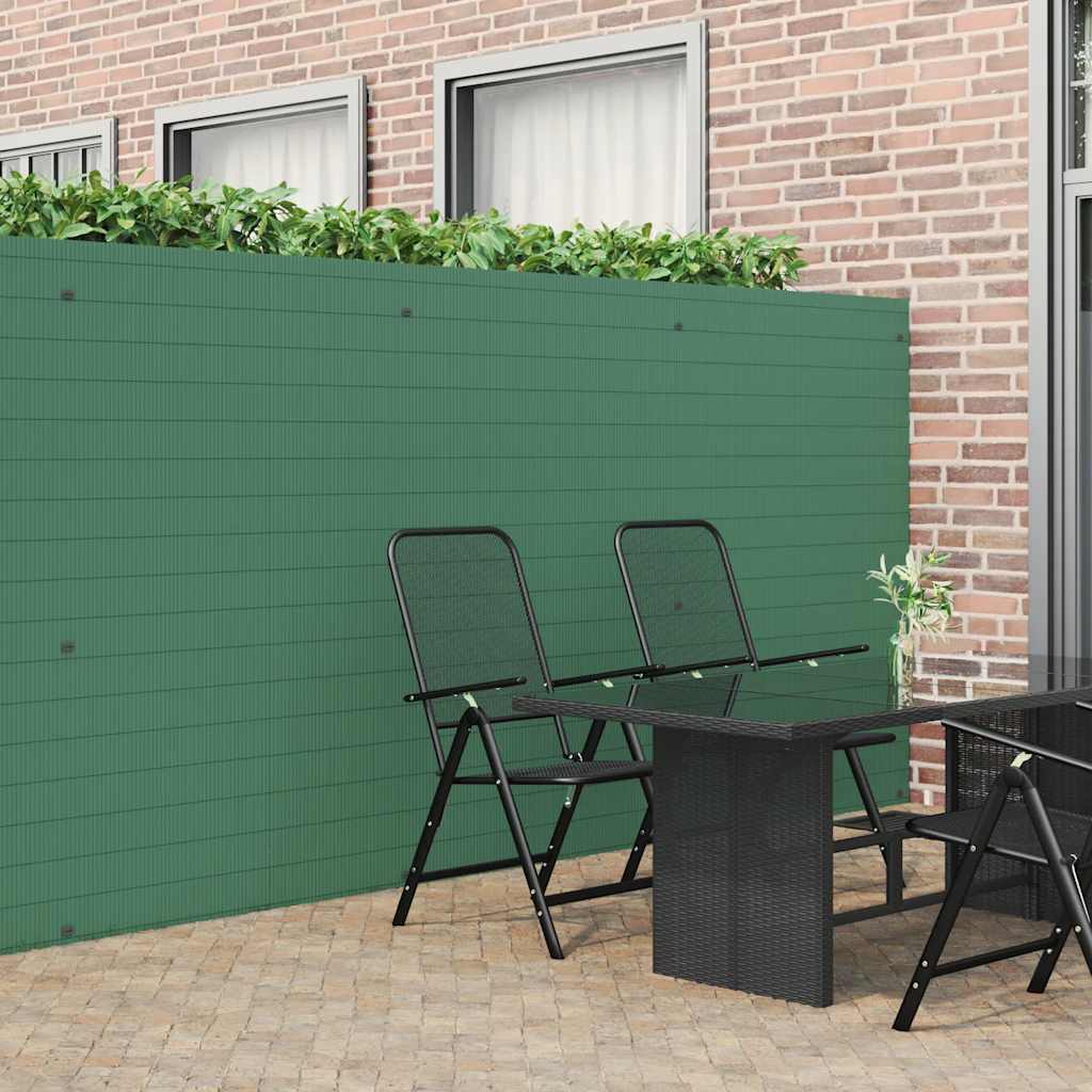 Vidaxx Gartenzaun doppelseitig grün 1,8x5 m PVC