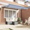 Vidaxx faltbarer Sonnenschirm blau 250 x 200 cm Stoff