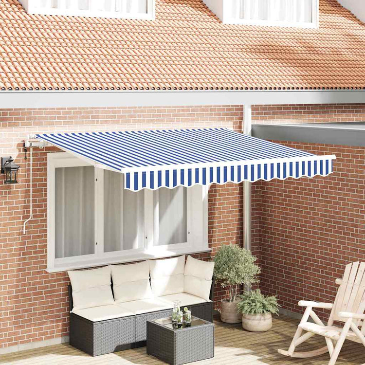 Vidaxx faltbarer Sonnenschirm blau 250 x 200 cm Stoff