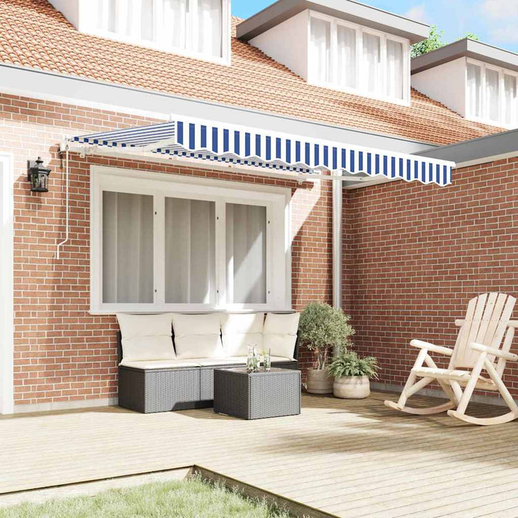 Vidaxx faltbarer Sonnenschirm blau 250 x 200 cm Stoff