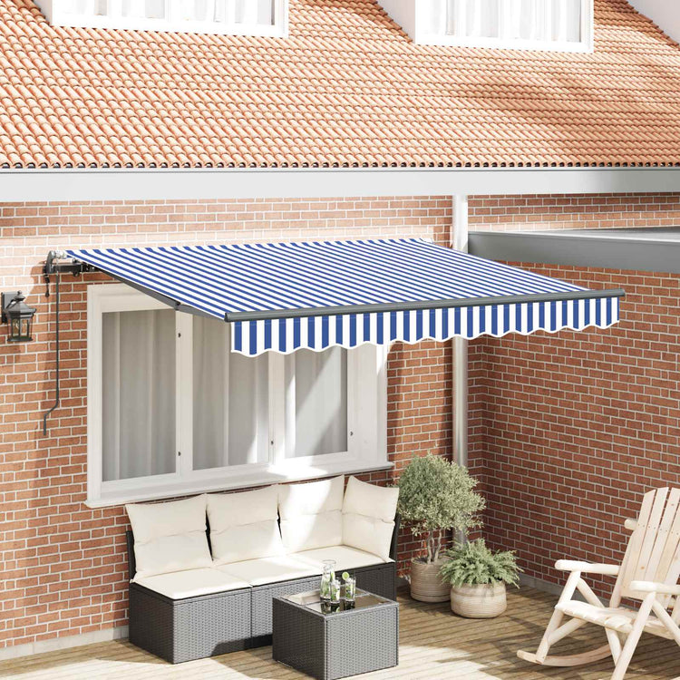 Vidaxx faltbarer Sonnenschirm blau 250 x 200 cm Stoff