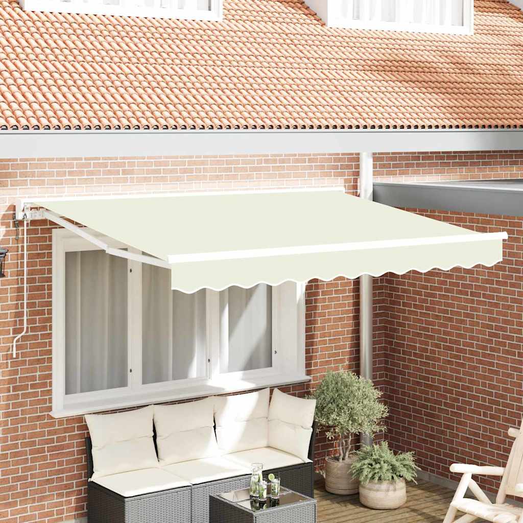 Vidaxx faltbarer Sonnenschirm Creme 250 x 200 cm Polyester und Metall