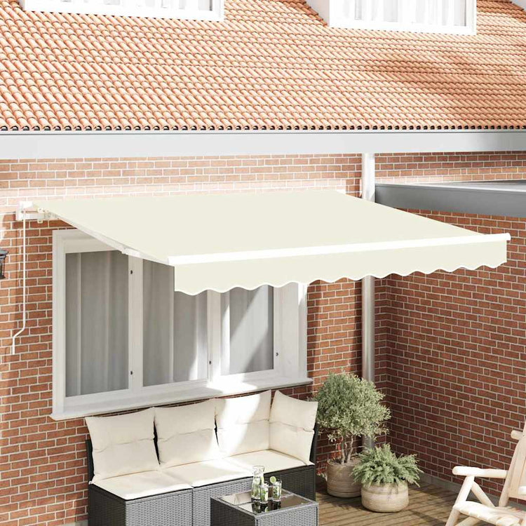 Vidaxx faltbarer Sonnenschirm creme 250 x 200 cm Stoff