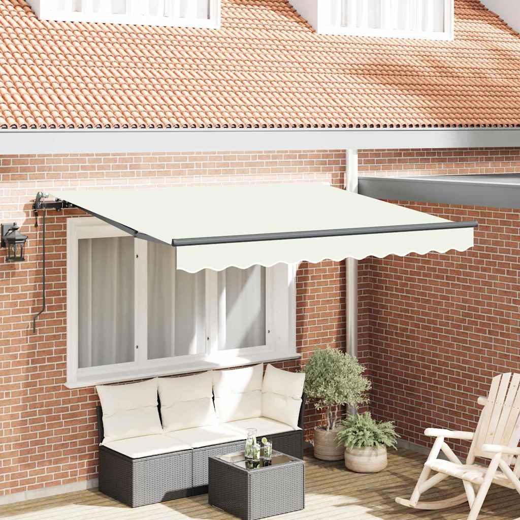 Vidaxx faltbarer Sonnenschirm creme 250 x 200 cm Stoff