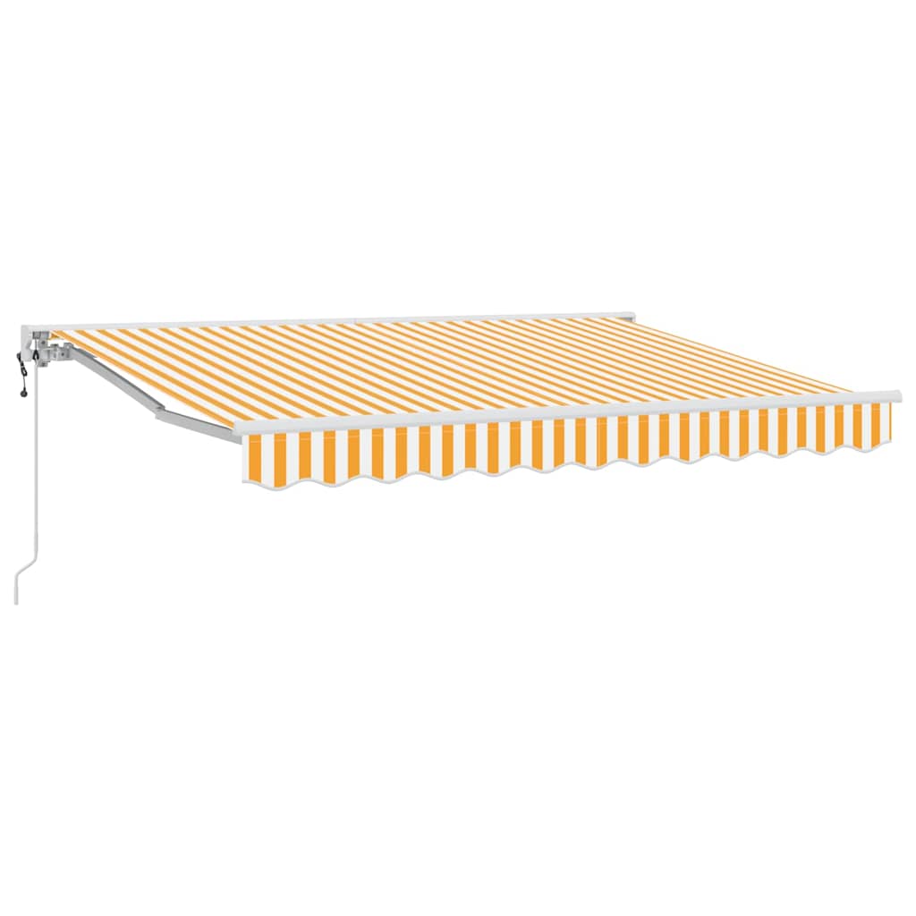 Vidaxx faltbarer Sonnenschirm gelb und weiß 250 x 200 cm