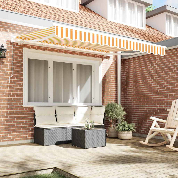 Vidaxx faltbarer Sonnenschirm gelb 250 x 200 cm Stoff
