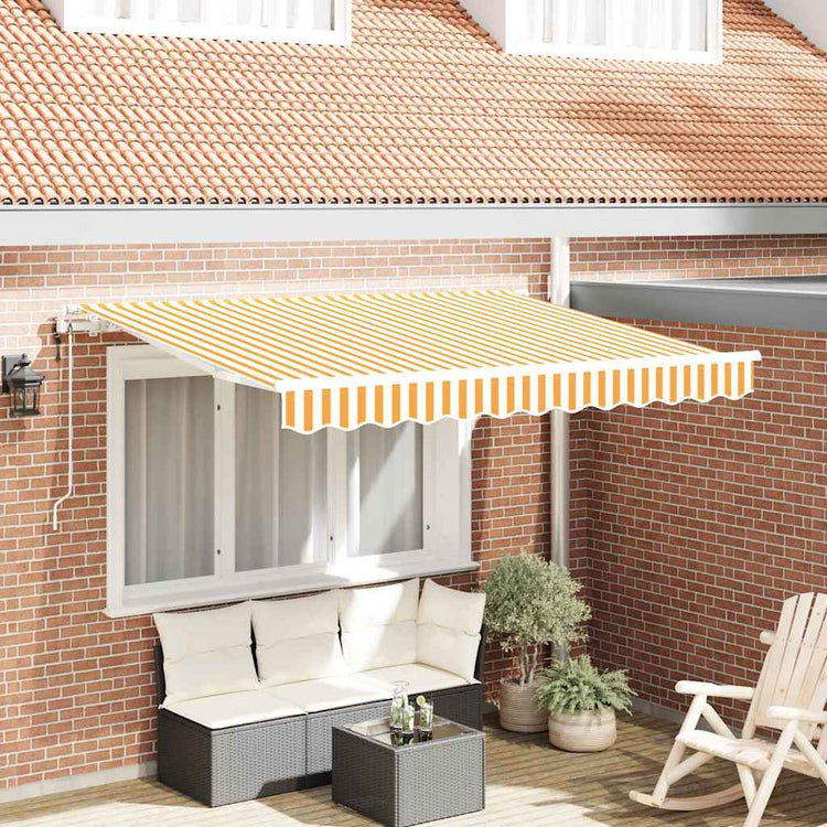 Vidaxx faltbarer Sonnenschirm gelb 250 x 200 cm Stoff