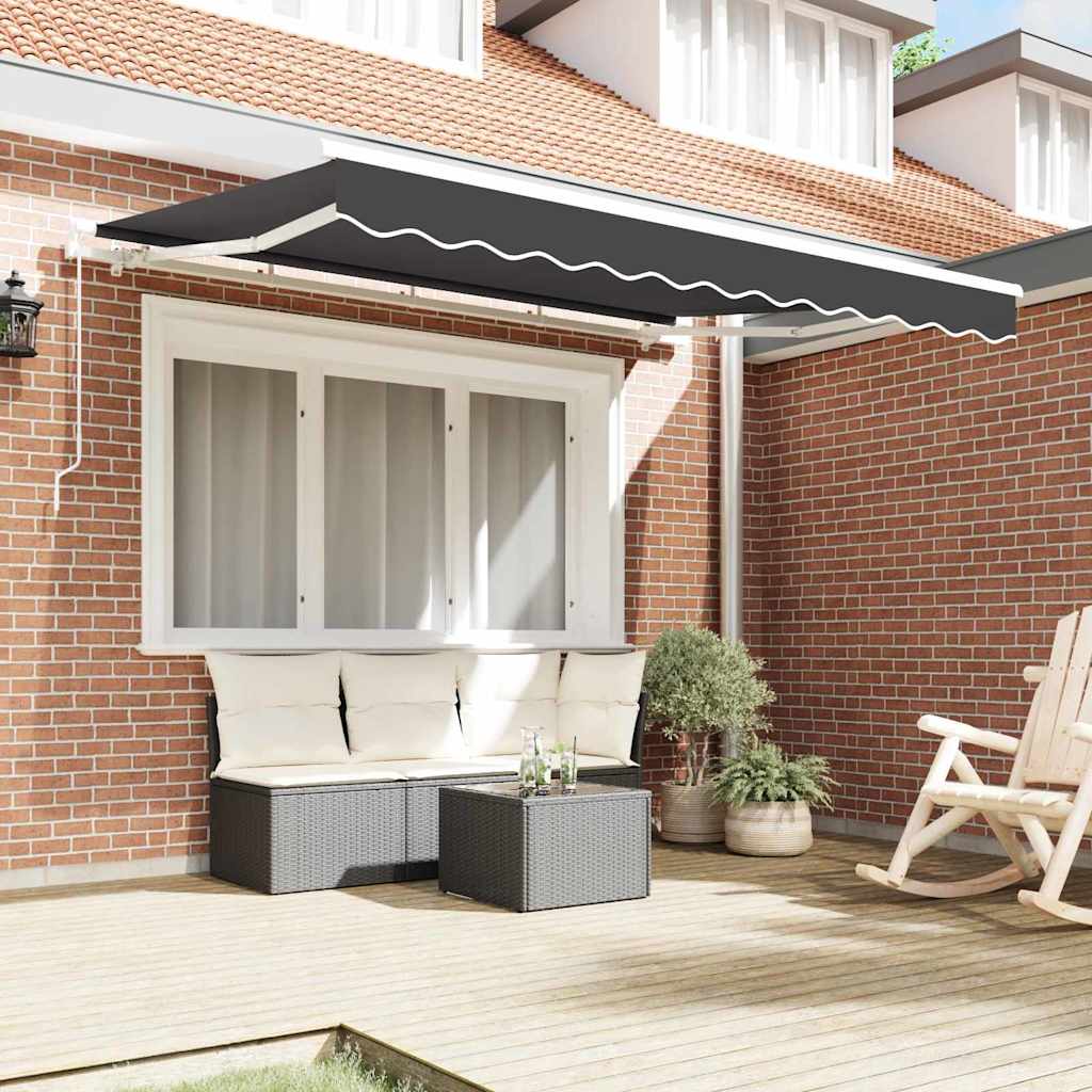 Vidaxx faltbare Markise Anthrazit 250 x 200 cm Stoff