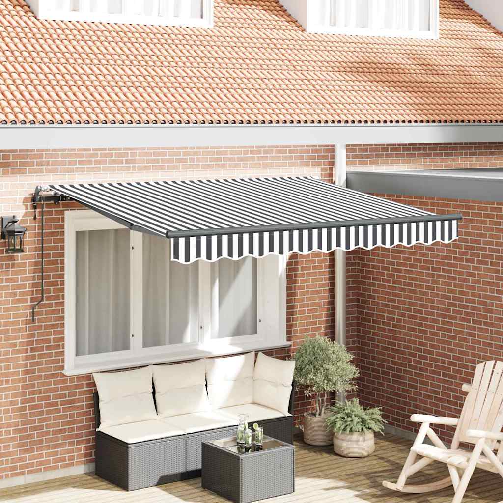Vidaxx faltbare Markise Anthrazit 250 x 200 cm Stoff