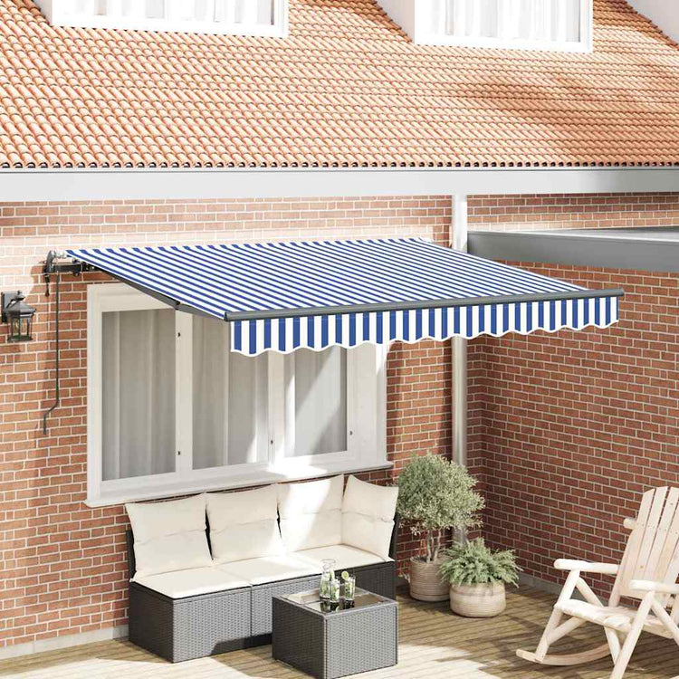 Vidaxx faltbarer Sonnenschirm blau 300 x 200 cm Stoff