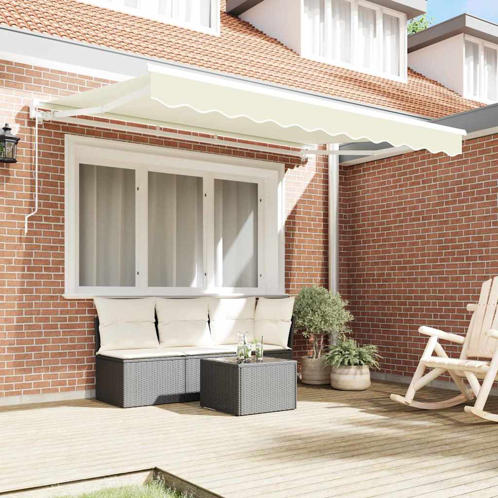 Vidaxx faltbarer Sonnenschirm Creme 300 x 200 cm Polyester und Metall