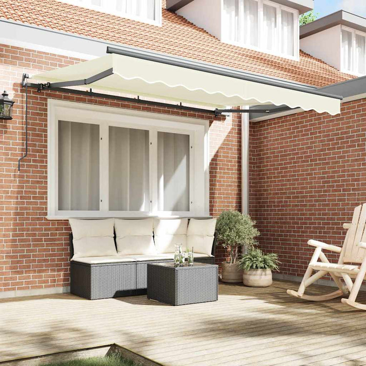 Vidaxx faltbarer Sonnenschirm creme 300 x 200 cm Stoff