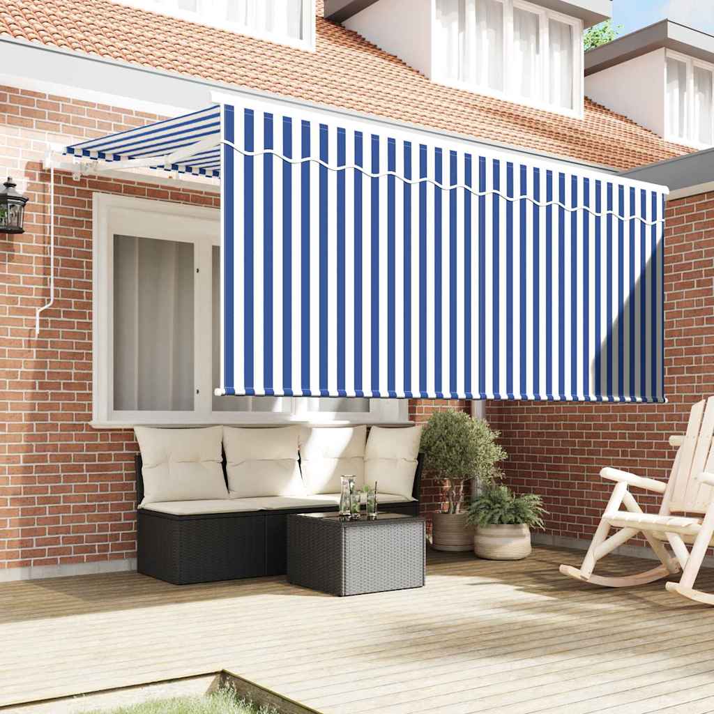 Vidaxx faltbarer Sonnenschirm blau und weiß 300 x 200 cm