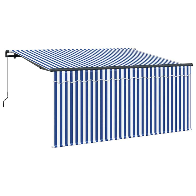 Vidaxx faltbarer Sonnenschirm blau und weiß 300 x 200 cm