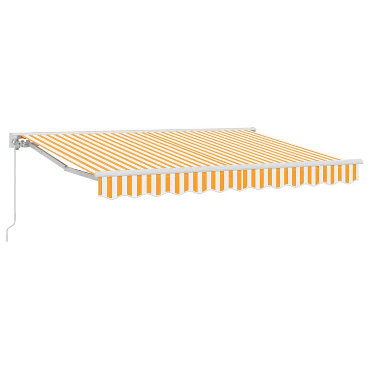 Vidaxx faltbarer Sonnenschirm gelb und weiß 300 x 200 cm