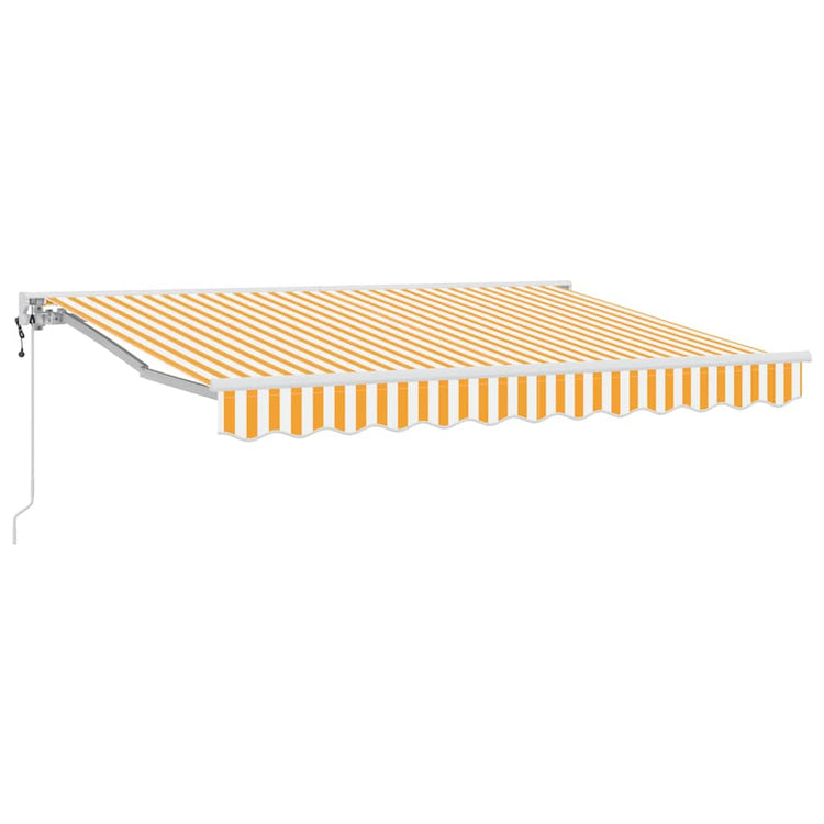 Vidaxx faltbarer Sonnenschirm gelb und weiß 300 x 200 cm