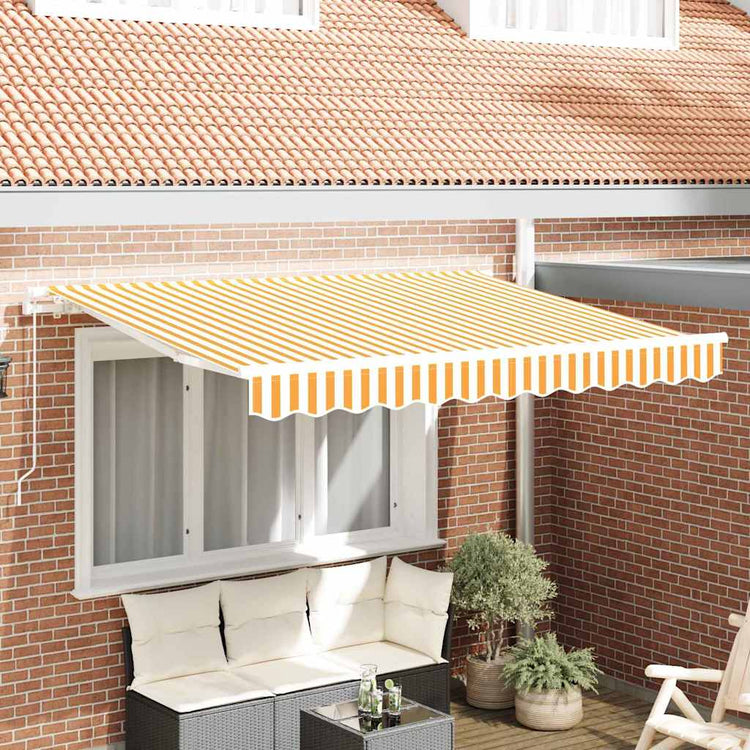 Vidaxx faltbarer Sonnenschirm gelb 300 x 200 cm Stoff