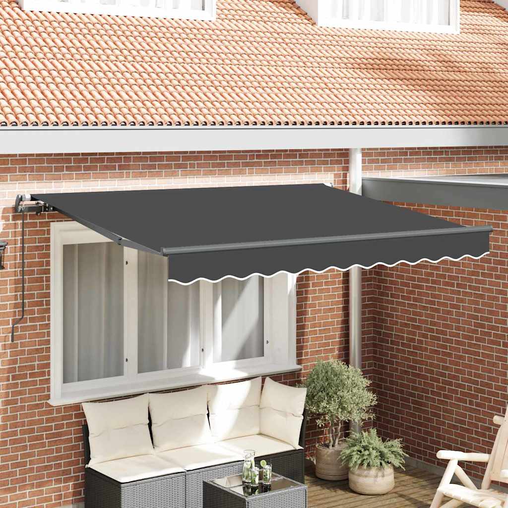 Vidaxx faltbare Markise Anthrazit 300 x 200 cm Stoff