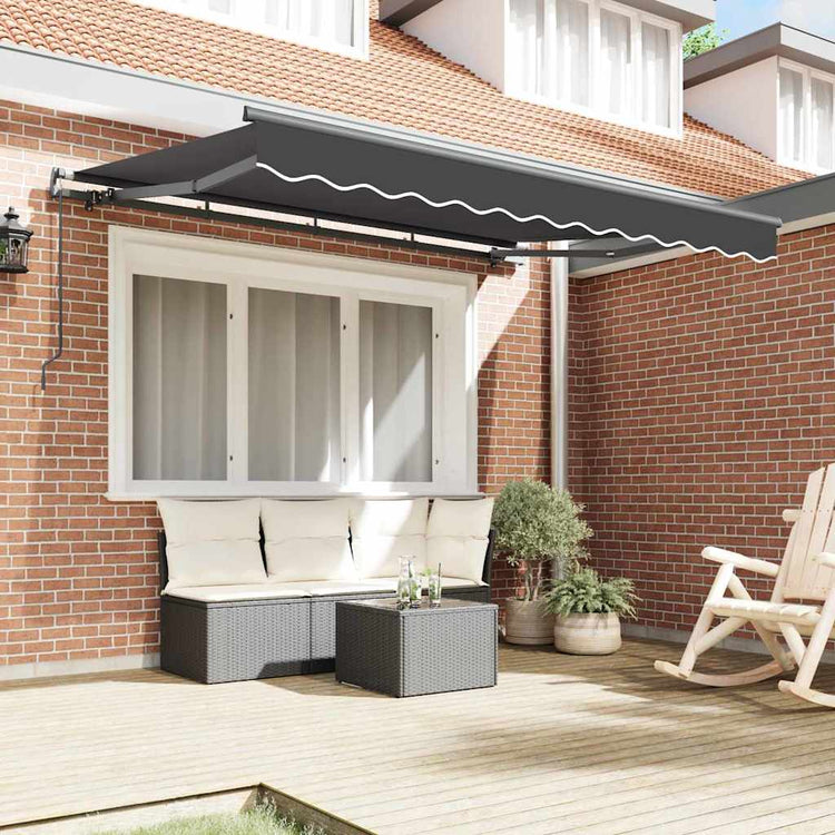 Vidaxx faltbare Markise Anthrazit 300 x 200 cm Stoff