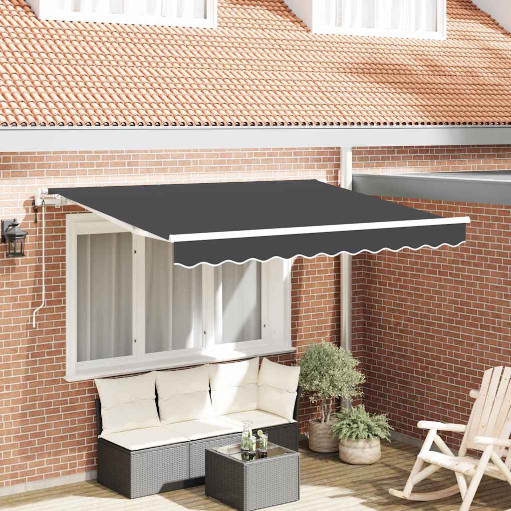 Vidaxx faltbare Markise Anthrazit 300 x 200 cm Stoff