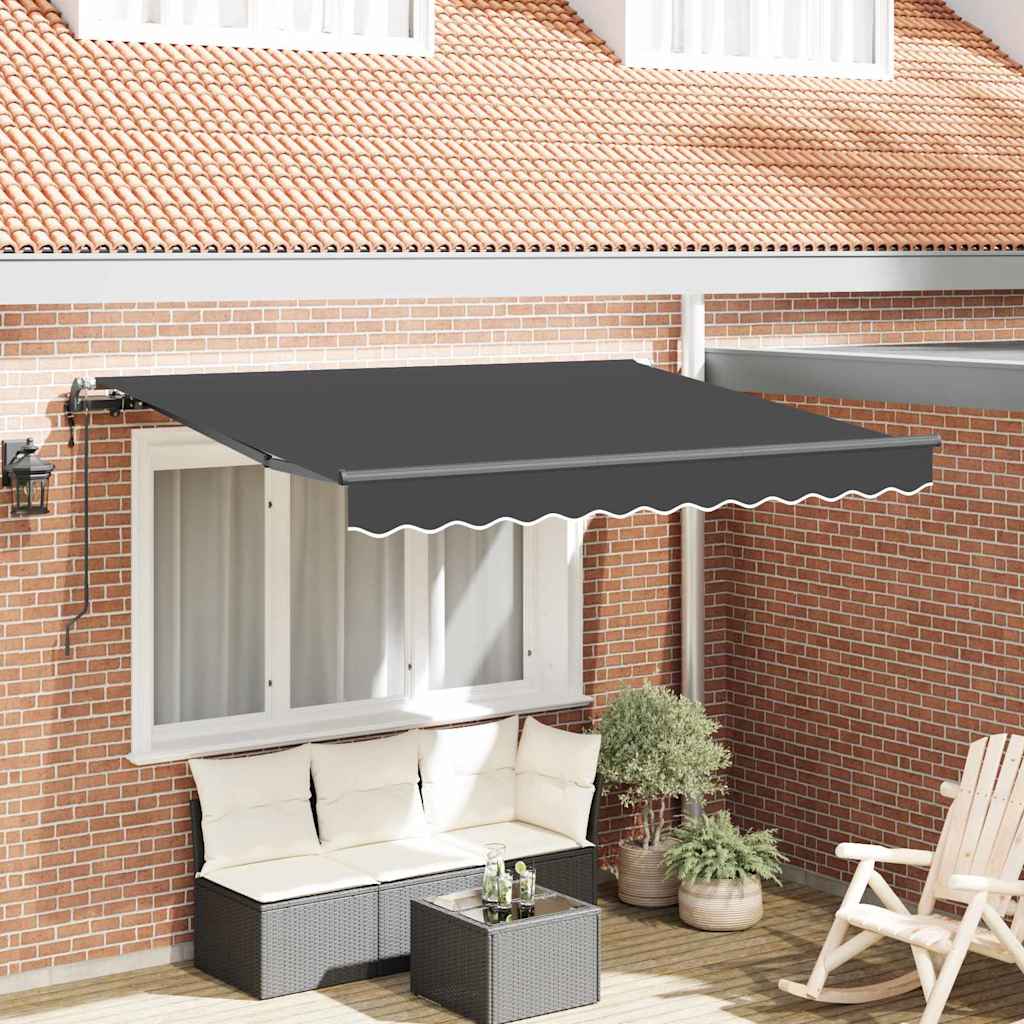 Vidaxx faltbare Markise Anthrazit 300 x 200 cm Stoff