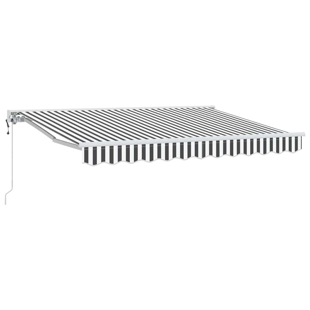 Vidaxx faltbarer Sonnenschirm Anthrazit und Weiß 300 x 200 cm