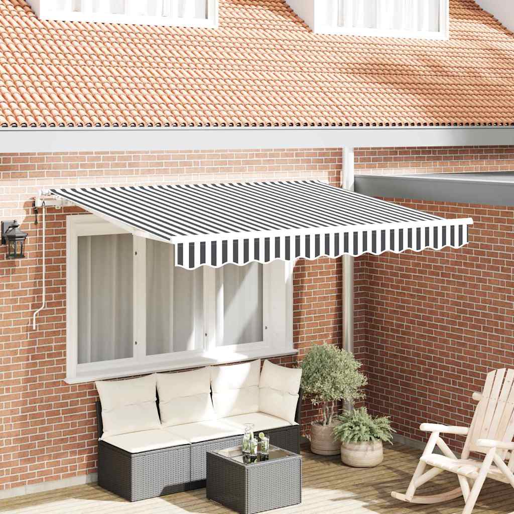 Vidaxx faltbare Markise Anthrazit 300 x 200 cm Stoff