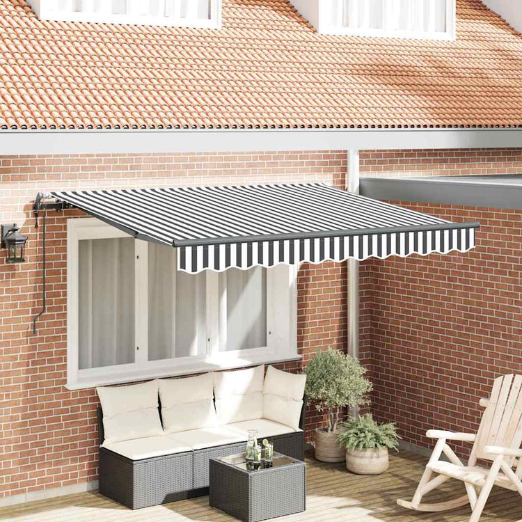 Vidaxx faltbare Markise Anthrazit 300 x 200 cm Stoff