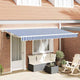 Vidaxx faltbarer Sonnenschirm blau und weiß 350 x 200 cm