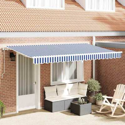 Vidaxx faltbarer Sonnenschirm blau 350 x 200 cm Stoff