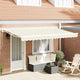 Vidaxx faltbarer Sonnenschirm Creme 350 x 200 cm Polyester und Metall