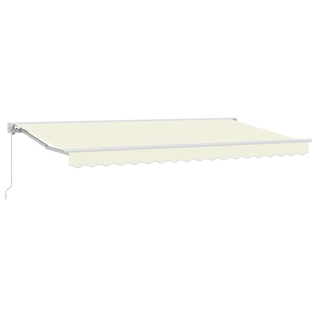 Vidaxx faltbarer Sonnenschirm Creme 350 x 200 cm Polyester und Metall