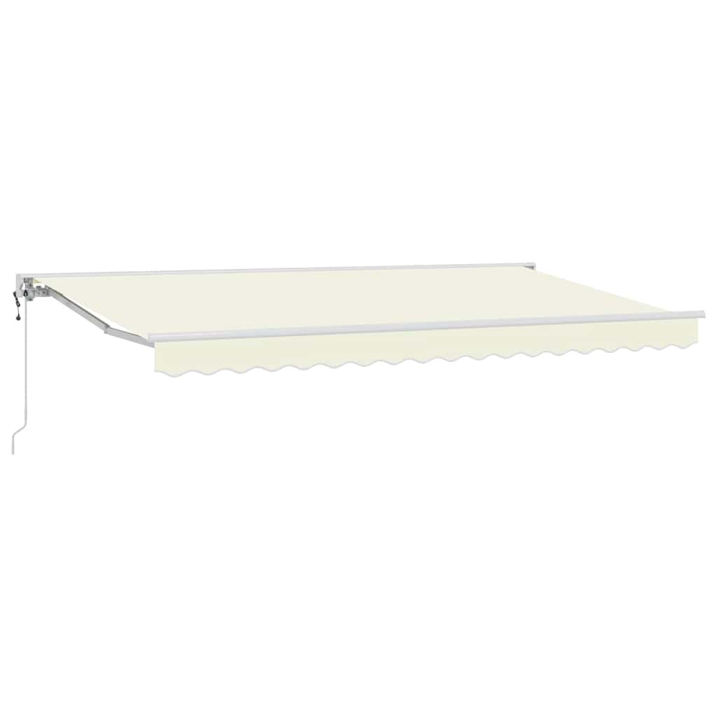 Vidaxx faltbarer Sonnenschirm Creme 350 x 200 cm Polyester und Metall