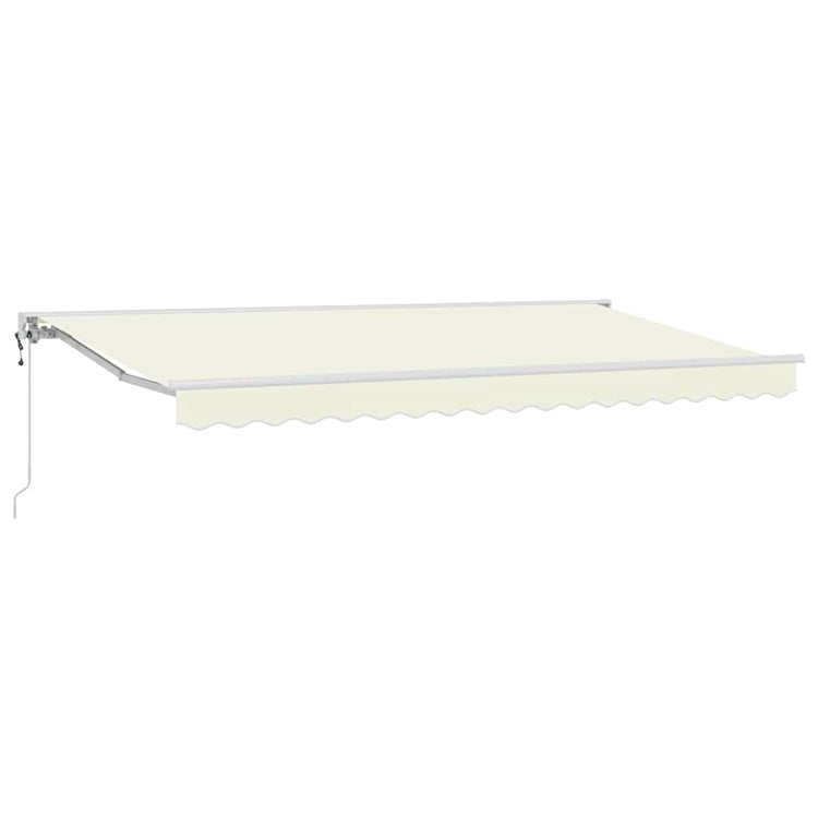 Vidaxx faltbarer Sonnenschirm Creme 350 x 200 cm Polyester und Metall