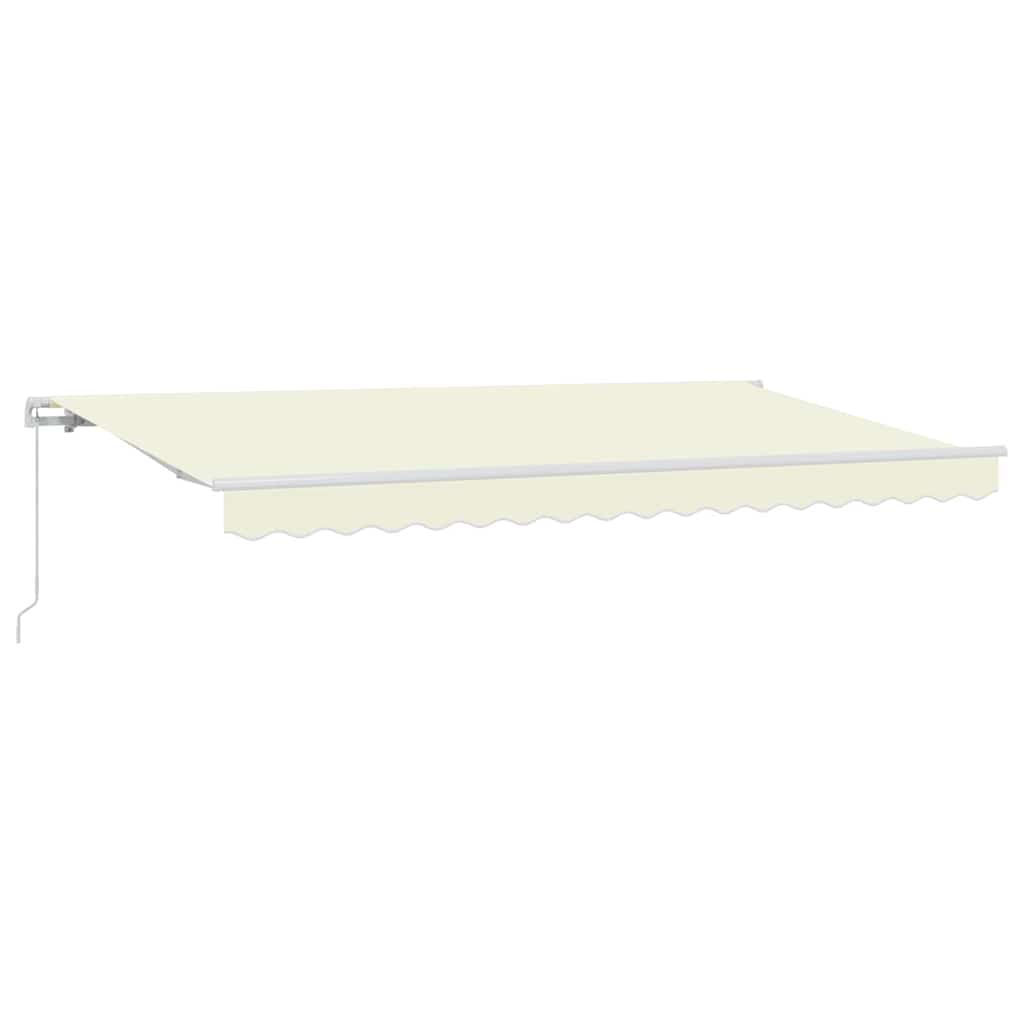 Vidaxx faltbarer Sonnenschirm Creme 350 x 200 cm Stoff