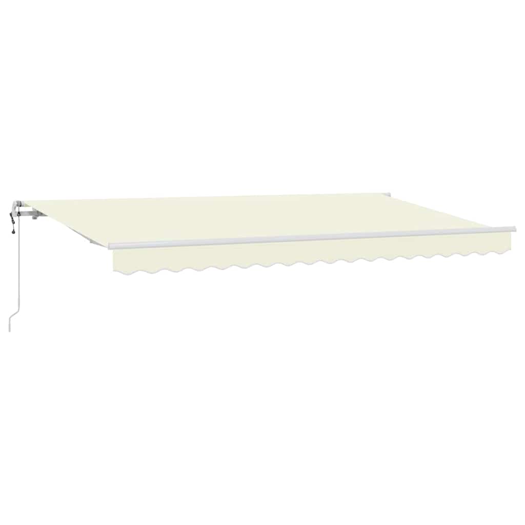 Vidaxx faltbarer Sonnenschirm Creme 350 x 200 cm Stoff